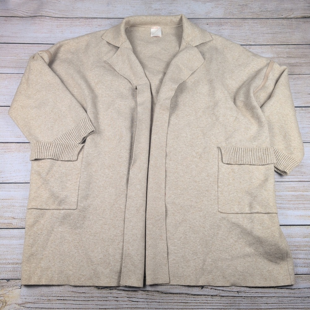 Kerisma Women's Beige Angora Blend Cardigan Sweater‎ O/S